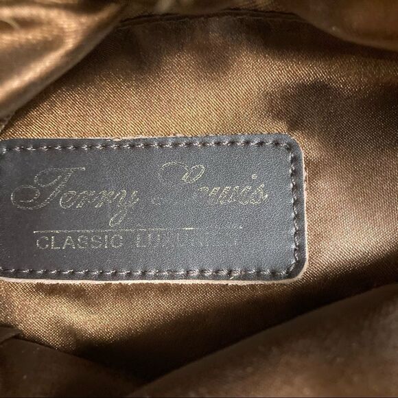 TERRY LEWIS Classic Luxuries Faux Fur Shoulder Bag Brown - Picture 3 of 11